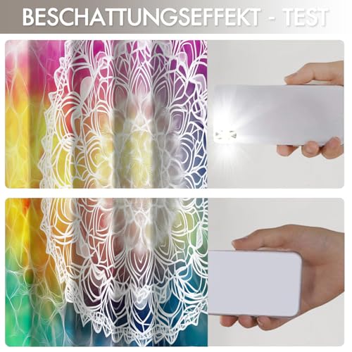 Rideaux occultants géométriques 140x225 cm isolant thermique lot de 2 - 4
