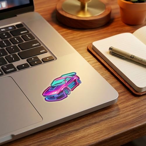 Image of 50 Pieces Natura Themed Transparent Stickers for Scrapbooking, Self-Adhesive Scrapbooking Stickers Supplies Journal Stuffers for Adult Card Making Letters DIY (Car)