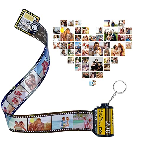 uniqicon Presentes personalizados para homem, presentes de aniversário para casais originais carretel com foto, presente personalizado para casais, mulher, sua namorada, uma amiga, mães, amigos, F2