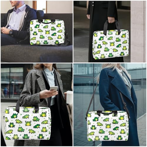 Bolso para laptop 16 pulgadas con diseño de ranas miniatura 7