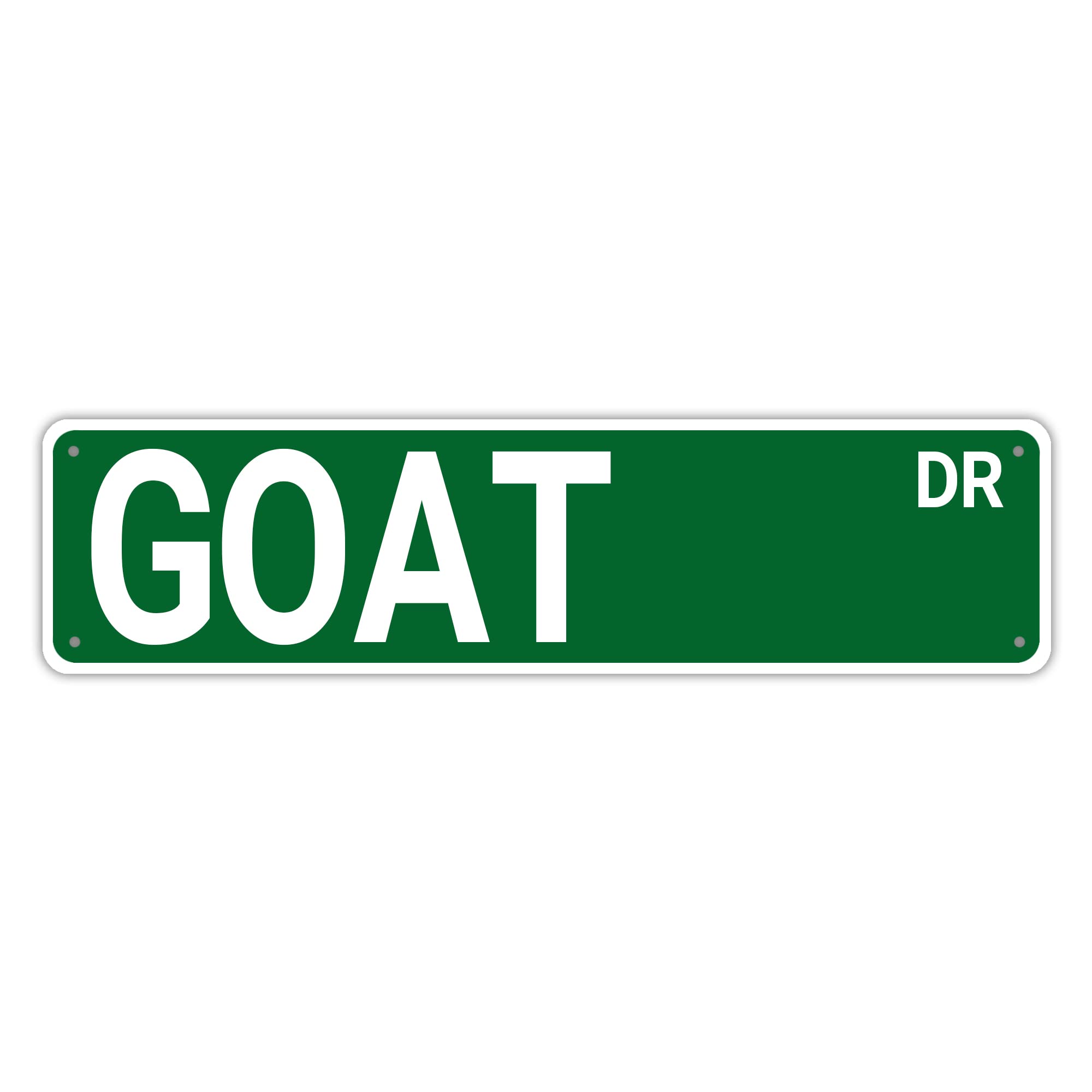 Goat Dr Retro Tin Signs Aluminum Metal Sign Art Plaque Living Room Home Kitchen Garden Wall Non-Fade Funny Decor 4x16 Inch