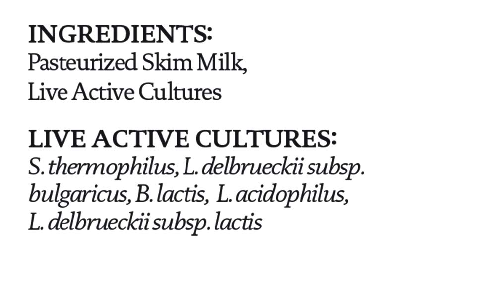 siggis Icelandic Strained Nonfat Yogurt Plain 24 oz Multiserving Container Thick Protein-Rich Yogurt Snack — view 2