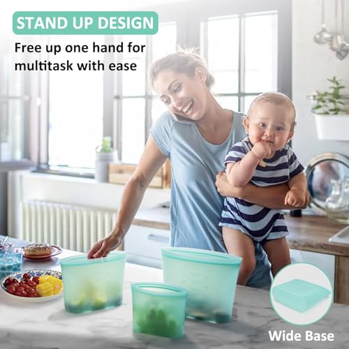 12 Pack Reusable Silicone Bags