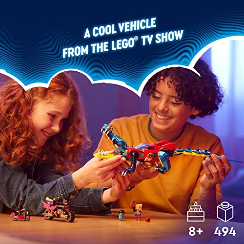 Image of Lego 71458 DREAMZzz Crocodile Car, 2-in-1 Set as Monster Truck or Crocodile Toy Car, with Mini Figures Cooper, Jayden and Night Hunter, Creative Gift for Children from 8 Years