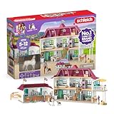 SCHLEICH Horse Club | Lakeside Pferdehof 42706 | Set mit Wohnhaus, Pferdestall, 2 Pferden, Hund, Familie Kramer Pferde Zubehör | Geschenk für Kinder | Spielzeug ab 5 Jahren | 179 Teile