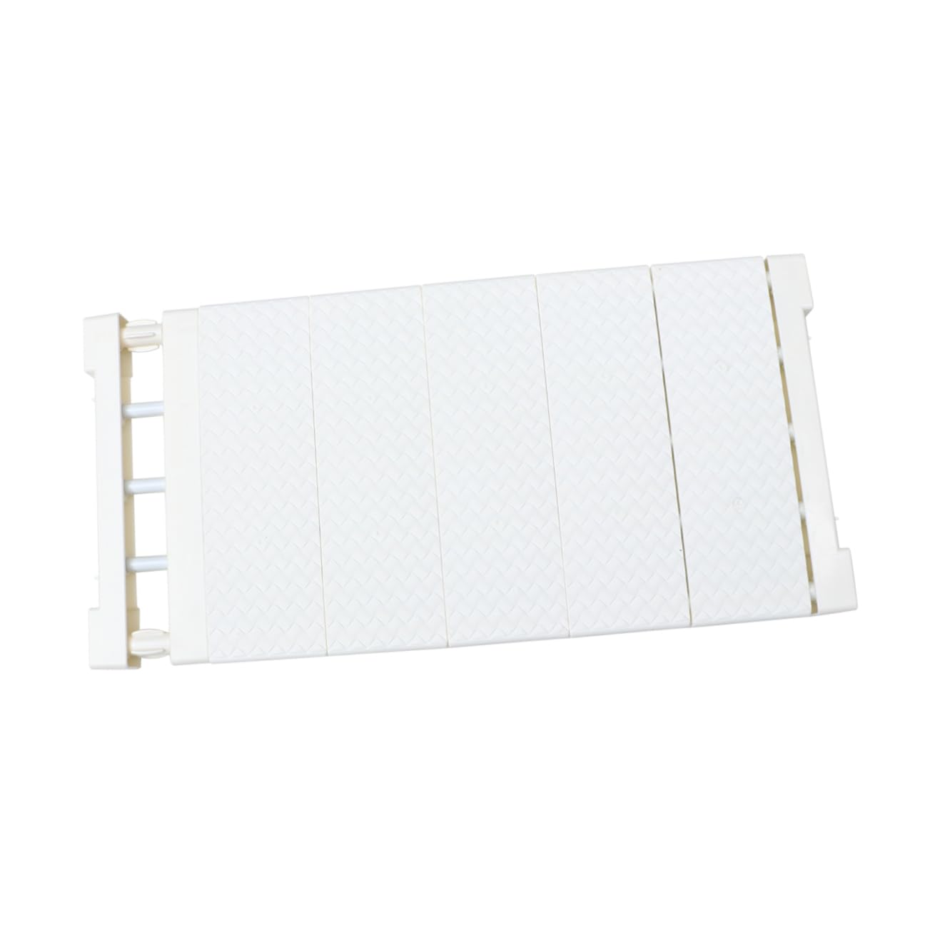 STOBAZA Telescopic Partition for Wardrobe Plastic Storage Rack Shelf Easy Install Sturdy Plastic Stainless Steel (10kg Load)