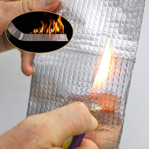 Image of BIGTEETH Aluminum Butyl Waterproof Tape 2 inch x 16 feet | Aluminum Foil Repair Tape for Pipes, Doors, Windows, RV Roofs, Boats, Vents, etc