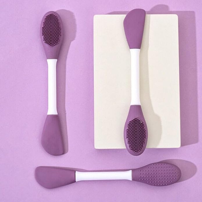 Brush Set With Pouch, Makeup Brushes Premium Synthetic Kabuki Foundation, Concealers, Eye Shadows Professional Blush, Face Powder, Highlighter, Contour, Blending Eyeliner (Silicone Face Mask Brush)-image-9