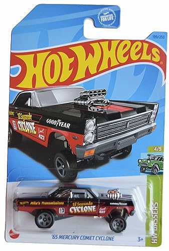 Hot Wheels '65 Mercury Comet Cyclone Black 1:64 miniatura 1