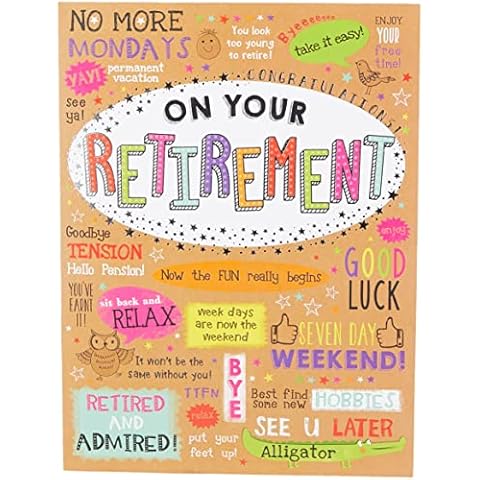 Piccadilly Greetings Large Retirement Card Cover