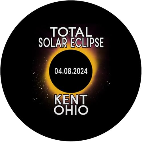 Miniatura 3 de Total Solar Eclipse 2024 Kent Ohio Totality OH Souvenir PopSockets Standard PopGrip