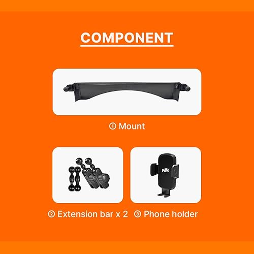 Miniatura 5 de Soporte para teléfono compatible con Genesis gv80, accesorios Genesis gv80, soporte para teléfono Genesis gv80, soporte para teléfono personalizado