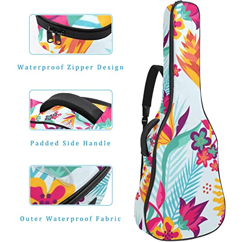 Housse étanche pour guitare acoustique avec double bandoulière et poche Motif cochon volant, Multicolore 03., 42.9×16… - Les Beatles, Paul McCartney, John Lennon, RIngo Starr, George Harrison Housse étanche pour guitare acoustique avec double bandoulière et poche Motif cochon volant, Multicolore 03., 42.9x16… – Image 5
