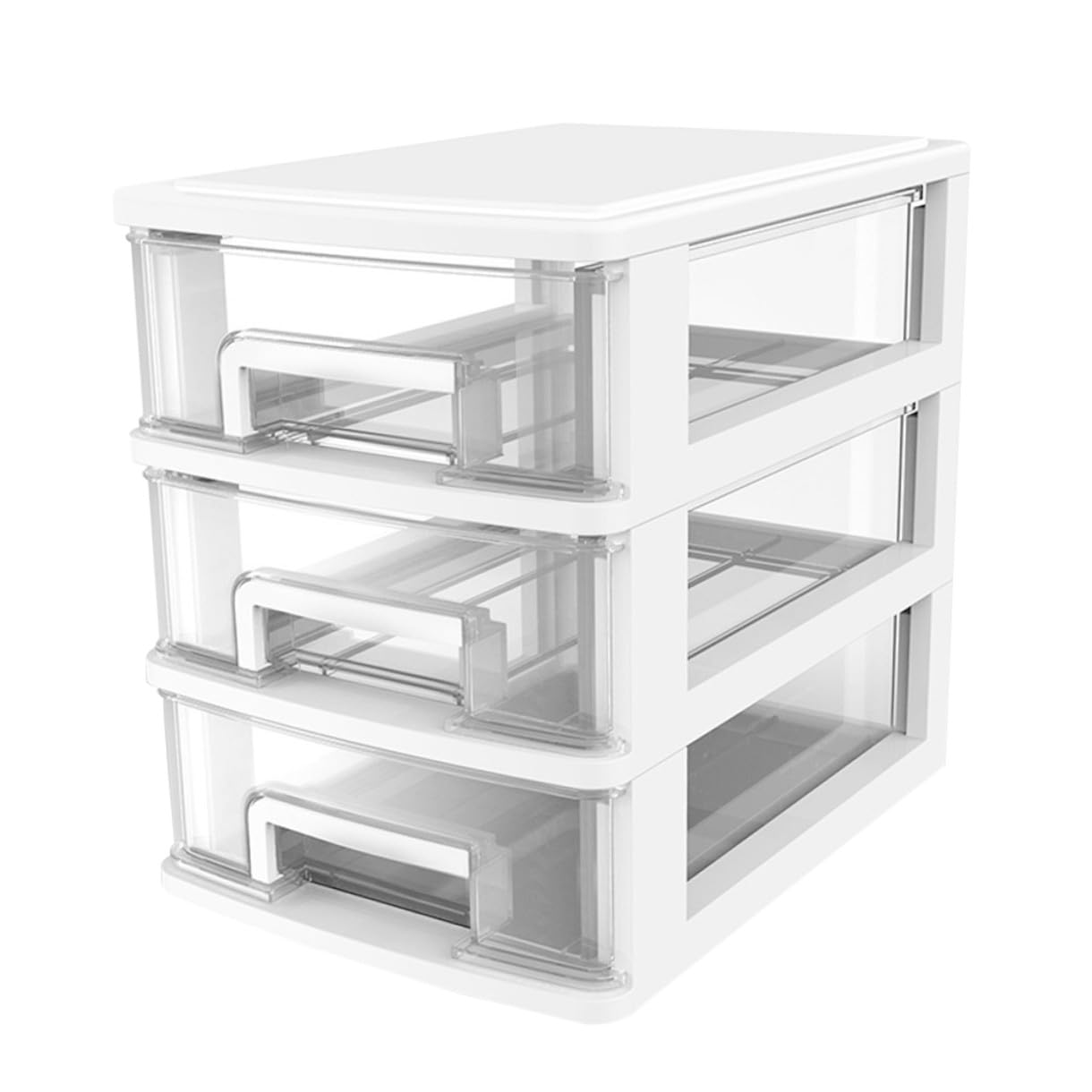 Cabilock Aufbewahrungsschrank Mit Kunststoffbox Organizer Für Schreibtisch Transparent Weiß Aufbewahrungsbox Aus Kunststoff Für Kleinigkeiten
