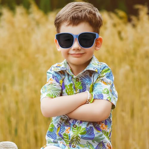 Trysee® Kids Polarized Sunglasses Fit Over Prescription Glasses for Age 6-15 Boy Girl TS8152-12