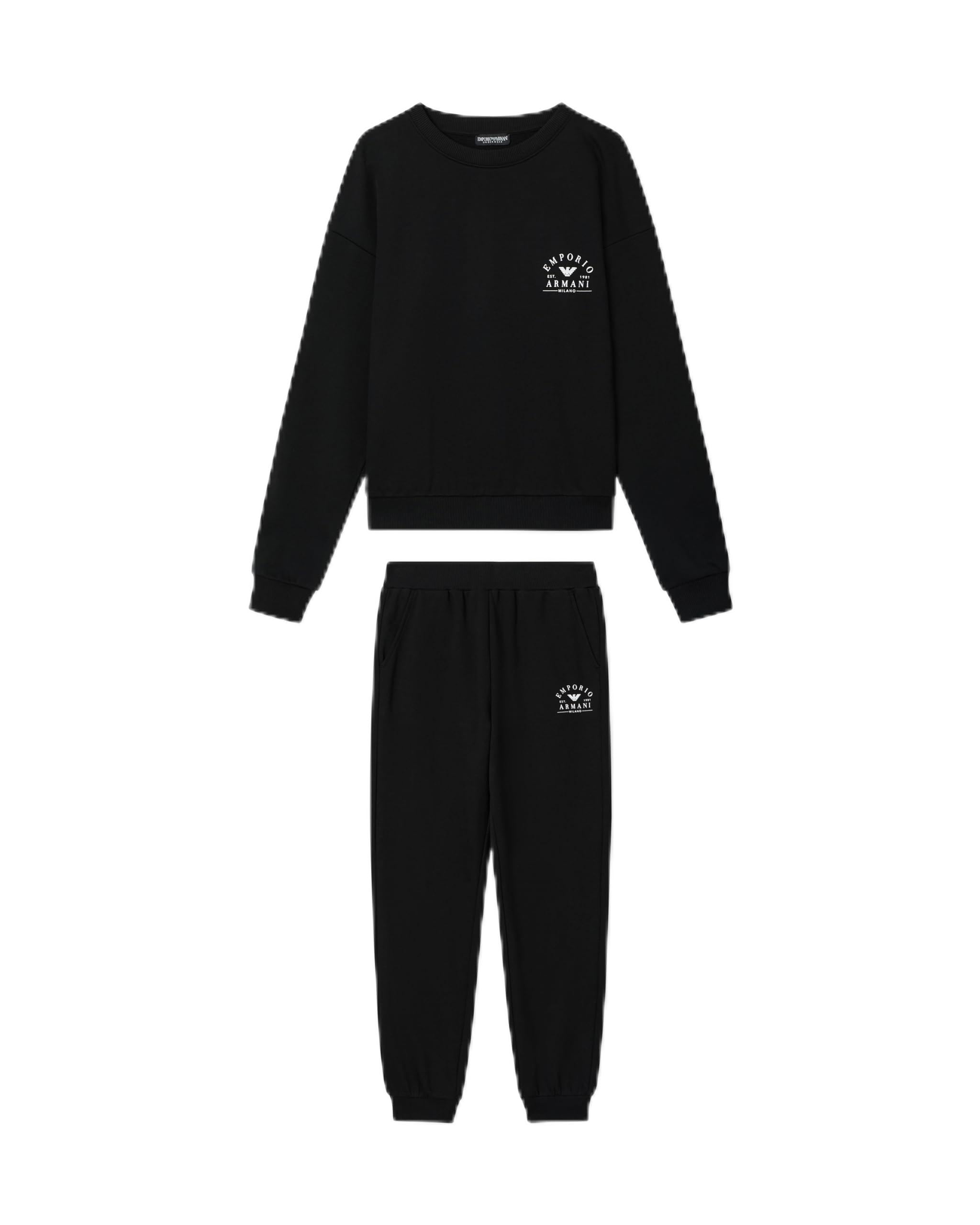 Emporio Armani ICONIC TERRY - Conjunto deportivo para mujer, color negro, talla L