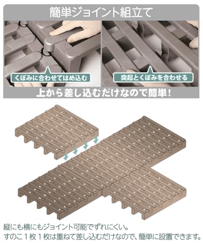 ロイヤル通販 すのこベット シングル すのこ8枚セット 日本製 パレット(B150-4) の商品画像 3