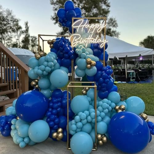 Image of Royal Blue Balloons 12 inch, Royal Blue Latex 50pcs Party Balloons | Graduation, Baby Shower, Wedding, Birthday Party Decorations