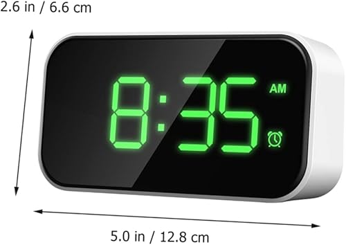 Miniatura 3 de Reloj despertador digital LED, reloj despertador digital moderno de escritorio con pantalla LED para el hogar, dormitorio, escritorio, mesa de