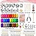 Polymer Clay Earring Making Kit- 30 Clay Earring Cutters, 24 Color Polymer Clay, 8 Circle Cutters, Rollers, B7000 Glue, 640 PCS Earrings Making Tools Accessories for Jewelry DIY (Instructions Include)