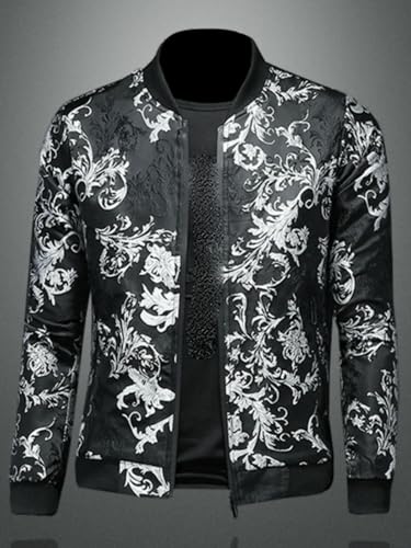 Veste décontractée homme coupe ajustée et brodée style coréen - 3