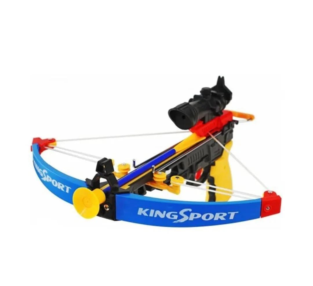 Pampam Toy Crossbow Set with Scope, Arrows, and Target Board, Indoor Outdoor Archery Game for Kids 1