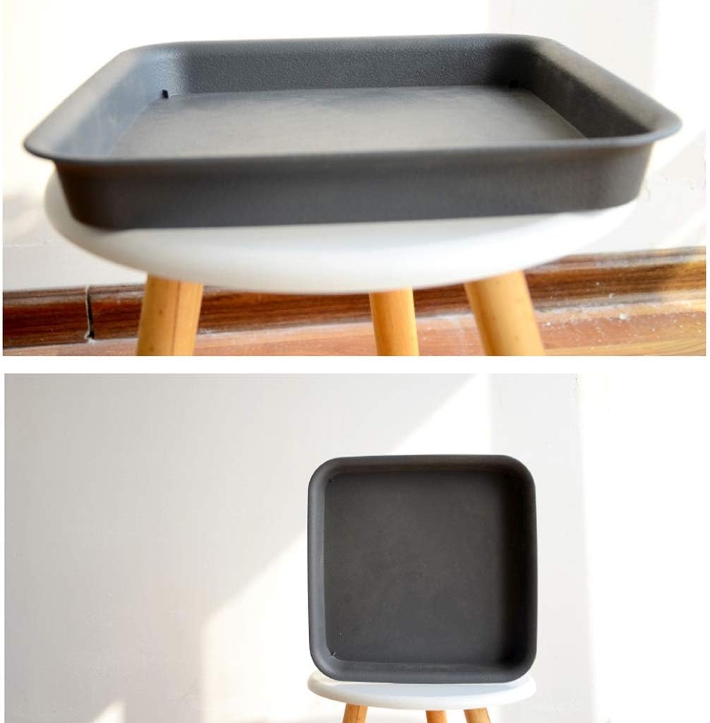 Flower Plant Pots Square Plastic Plant Saucer Tray Plant Pot Saucer Flower Pot Tray for Garden Potted Water Drips and Soil Modern Decorative Gardening Pots