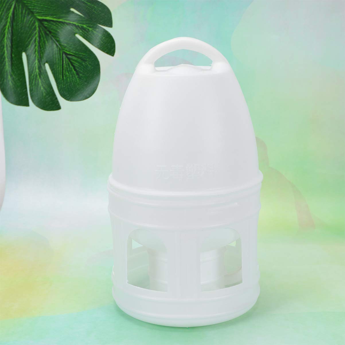 Hemobllo Uccello bevitore d'acqua 3L plastica Pet Pigeons bevitore dispenser portatile appeso bottiglie d'acqua colomba alimentatore automatico distributore d'acqua (bianco)