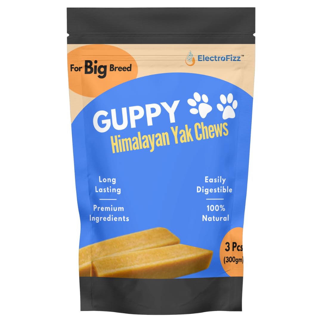 Guppy Himalayan Yak Cheese Dog Chews, 100% Natural, Long Lasting, Gluten Free, Healthy & Safe Dog Treats, Lactose & Grain Free, Protein Rich | Authentic Ancient Recipe| For Large Dog Breeds- Pack of 3 (B0D7MNBR9R) Amazon Price History, Amazon Price Tracker