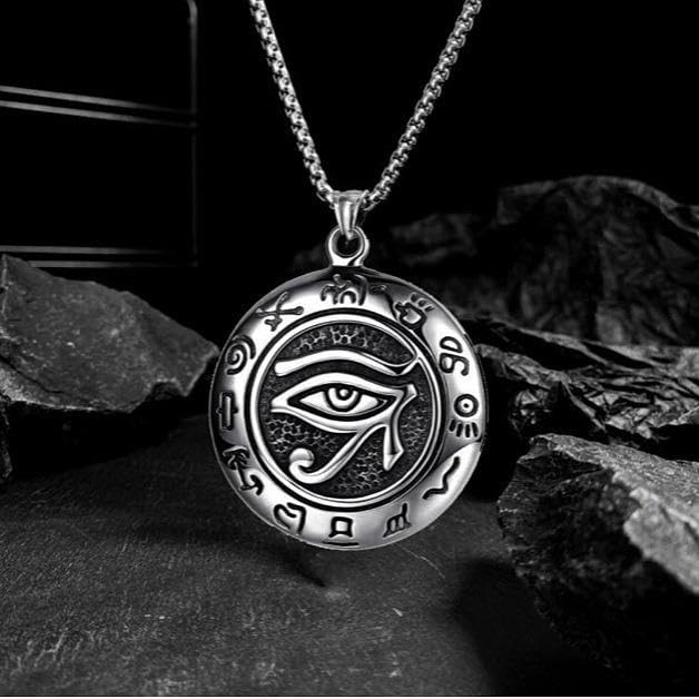 Amazon.co.jp: Silver Necklace Retro Punk Rock Pendant for