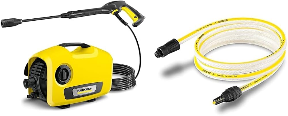 家庭用高圧洗浄機 ケルヒャーK2サイレント 自吸・水道兼用ホースセット3m付き ケルヒャー（KARCHER） 【高品質水道ホース3点セット 無料サービス