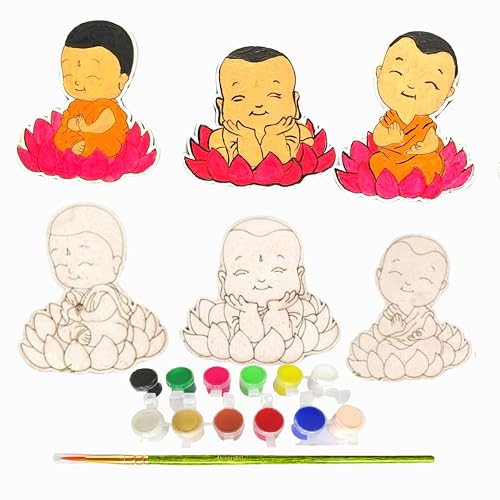 Image of 8 inch Premarked pichwai Art Materials kit with MDF DIY kit (Fridge Magnet)