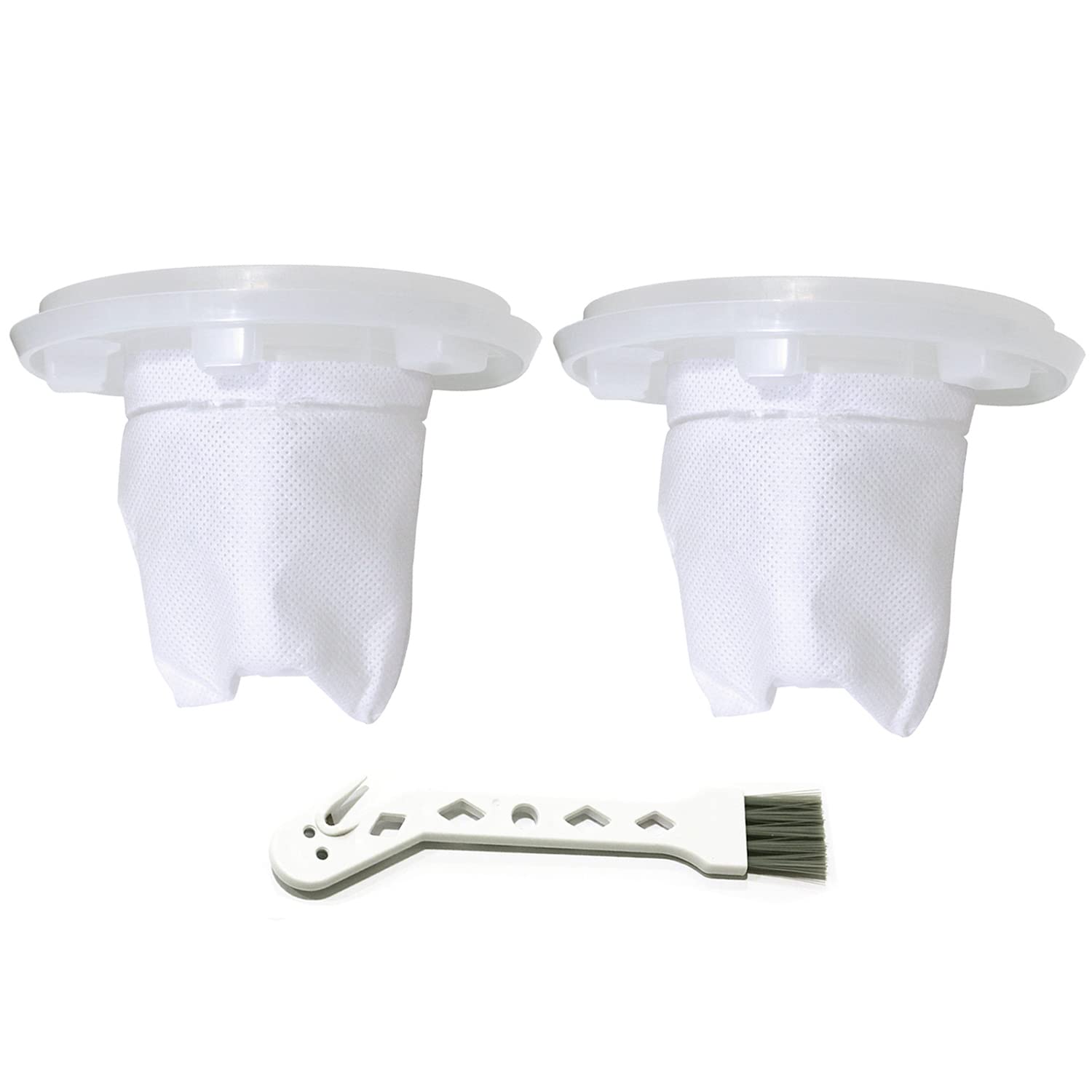 MaximalPower Replacement Vacuum Filter for Black & Decker Hand Vacuum Cordless - VF110 - for Vacuum Cleaning and Floor Care (2 Pack + Brush)