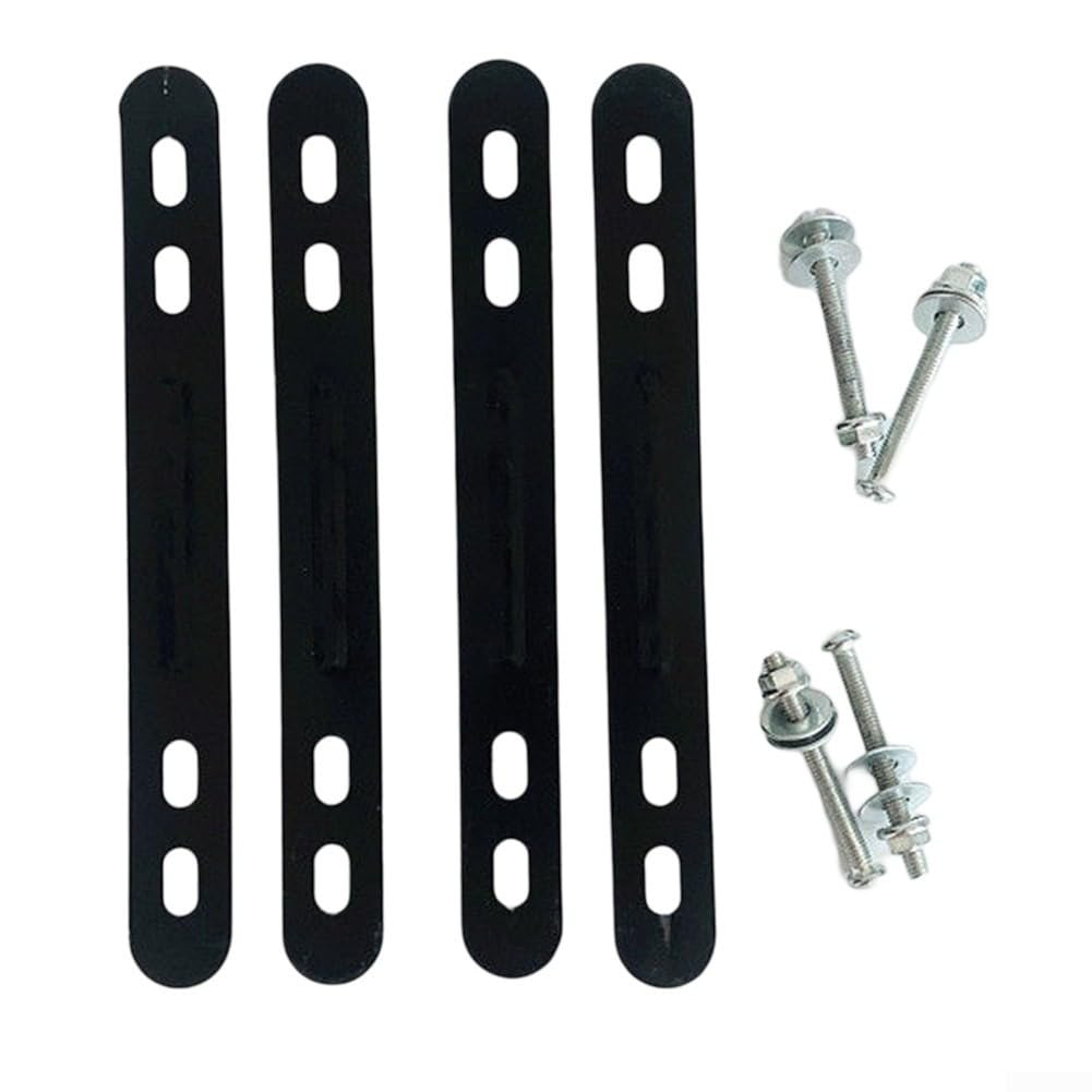 Jotekonoby Bicycle Basket Adapter Mount Rack,With Screws And Nuts,For Bike Basket Installation,Mountain Bike,Electric Bike,Folding Bike Rear Rack(black)