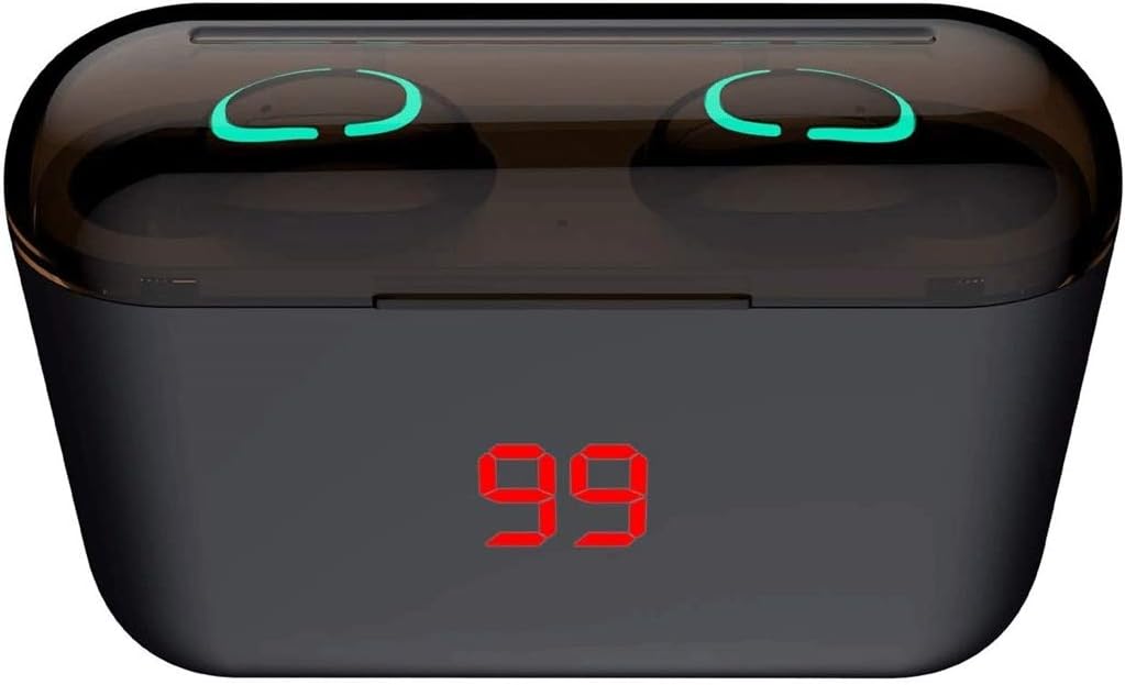 Headphones Touch Control with Charging Case Waterproof Stereo Earphones in-Ear Built-in Mic Headset Premium Deep Bass for Sport