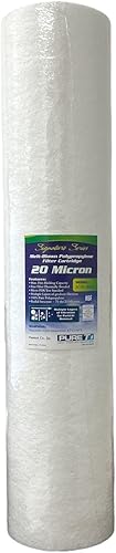 Miniatura 1 de IPW Industries Inc. -PureT SC45-20020 Signature Series - Filtro de sedimento de polipropileno hilado de 20" x 4.5" de 20 micrones