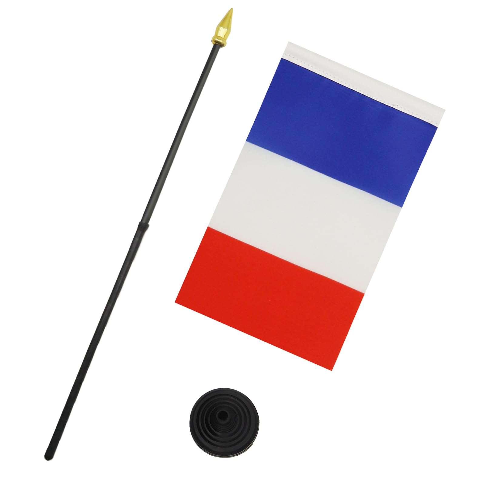 AZ FLAG Bandiera da Tavolo Francia 15x10cm Punta Dorata - Bandierina Francese