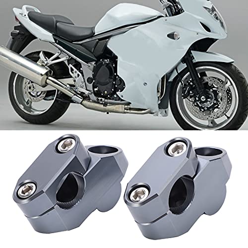 Akozon Handlebar Risers, Pair of 7/8in Motorcycle Handlebar Risers Mounting Clamp CNC Aluminum Alloy Universal Motorcycle Modification Accessory() by Akozon - Image 3