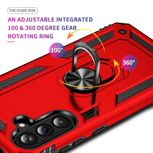 Coque Samsung A56 Asuwish protection silicone rigide JSFS Rouge