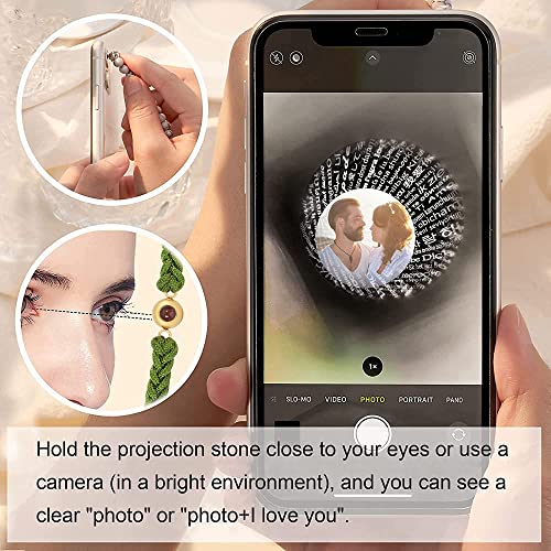 Sterling Silver Custom Photo Bracelet, Hand Woven Rope Design, Personalized Memory Bracelet For Him/Her4