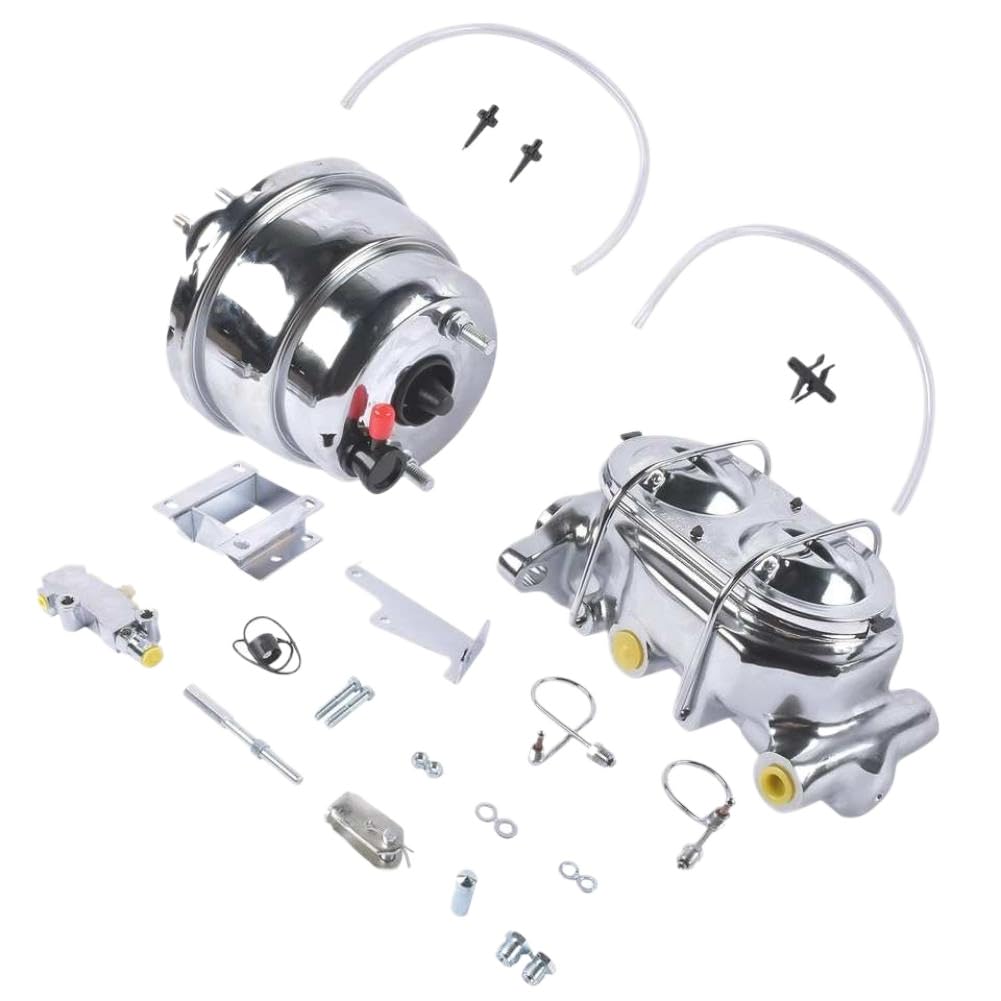 Kit tamburo a disco pompa freno servofreno da 7 pollici compatibile con Bel Air 150 210 1955 1956 1957
