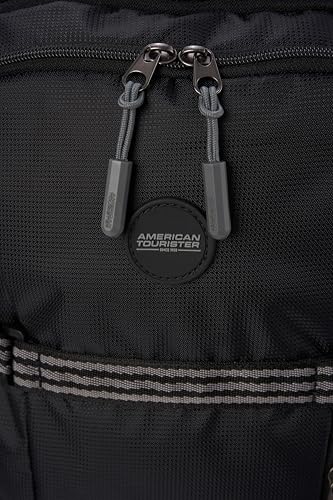 Image of American Tourister Magna Pace | 40 Ltrs | 2 Compartments | Bottle Pocket | Ergonomic Padded Back Panel & Shoulder Straps | Outdoor Laptop Backpack | 1 Year International Warranty | Black