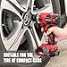 POPULO 20V Cordless Impact Wrench, Powerful ½” Chuck with 350Nm Torque and 0-3,000 Impact, Includes 6 Drive Impact Sockets, 2.0Ah Li-ion Battery, Fast Charger, Gloves, and Tool Bag