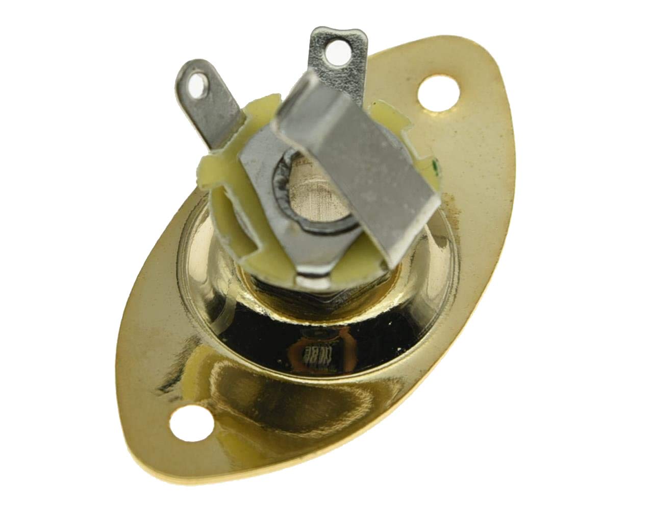 Gold Electric Guitar Jack Plate Oval Jack Socket - Image 3