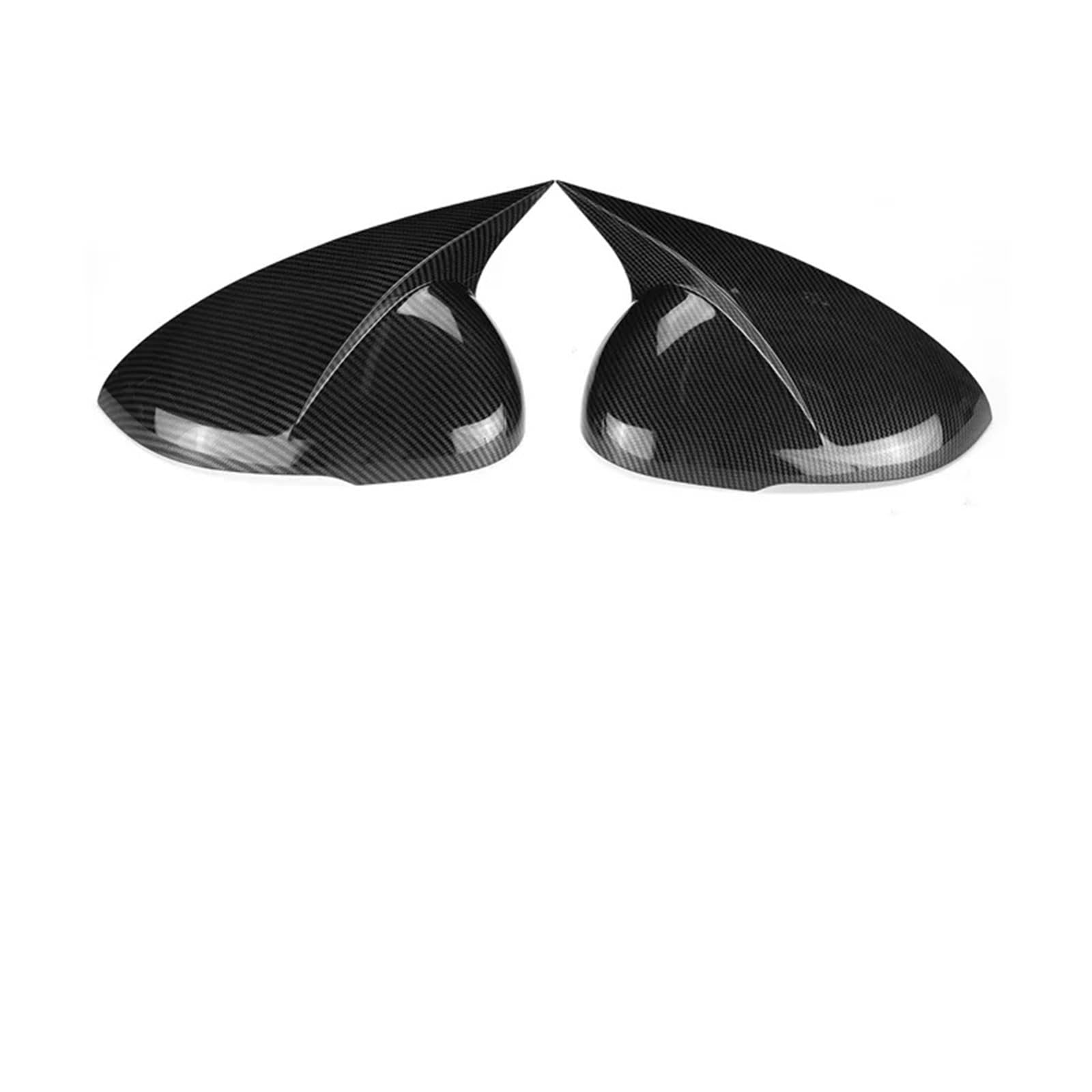 Mirror Covers Caps for KIA K5 Optima 2020 2021 ABS Car Rearview Side Mirror Cover Wing Cap Exterior Door Housing Shell Trim Adhesive Sticker(Carbon Look)