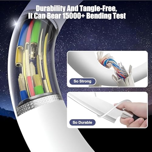 Image of Alitayee Type C To Type C Fast Charging Cable Compatible For Samsung Galaxy Superfast Cable A54 / A15 / A14 / A34 / A23 / F54 / F34 / F23 / F14 / M14 / M34 /M33 /S21 Fe /S22 /S23 /S23 Fe 5G /S24, 1M, By Bkayp.