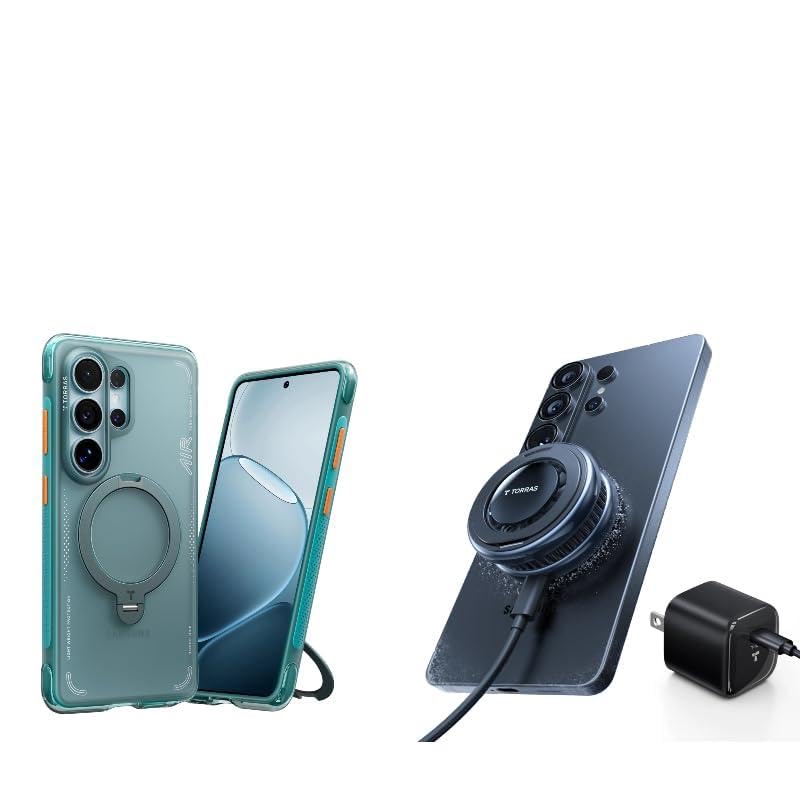 TORRAS PolarCircle Qi2.2 Mag-Safe Charger & Magnetic Case — Buy Together to Save 15%