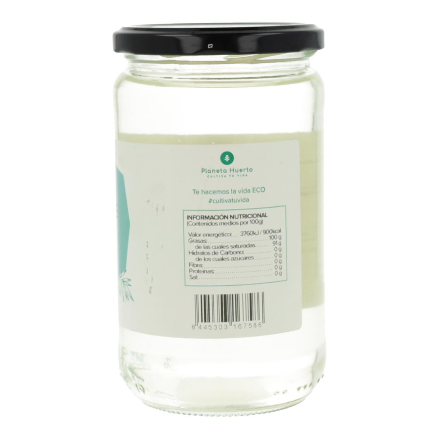 Aceite de coco desodorizado ECO Planeta Huerto 500 ml Pack 2x