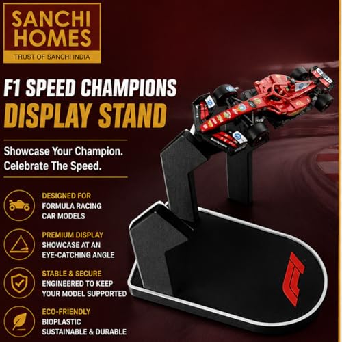 Image of 2 Pack | F1 Speed Champions Display Stand for Formula Racing Models | Model Display Stand | Formula Display Base for Collectors | Durable Bioplastic
