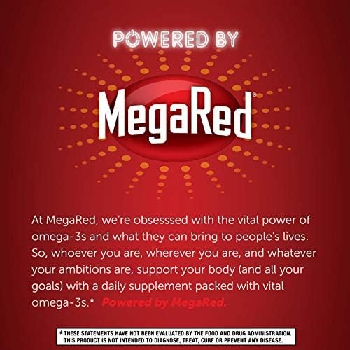 Megared Omega-3 Advanced 4in1 Watermelon & Orange Flavored Gummies, (60 Count in A Bottle), Omega-3s for Heart, Joints, Brain & Eye Health*, EPA, DHA, Fish Oil